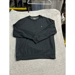 IZOD Advantage Performance Mens XL Charcoal Grey Crewneck Fleece Sweatshirt